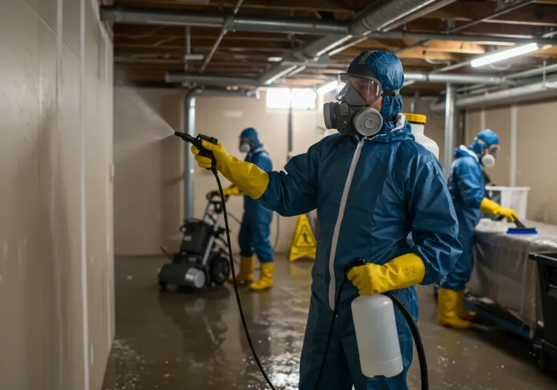 Basement Sanitization and Antimicrobial Treatment process in Flomaton, AL